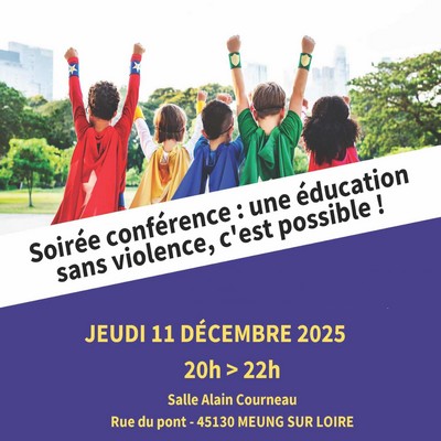 Conférence : une éducation sans violence, c'est possible !