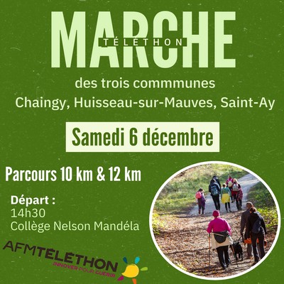 Téléthon : Marche des 3 communes